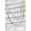 316L Stainless Steel Chain Gold Color Italian Chain Clover Model Women's Necklace - TJ-BKO10780