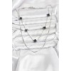 316L Stainless Steel Chain Silver Color Italian Chain Black Clover Model Women's Necklace - TJ-BKO10781