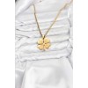 316L Stainless Steel Chain Gold Color Clover Model 60 cm Women's Necklace - TJ-BKO10783