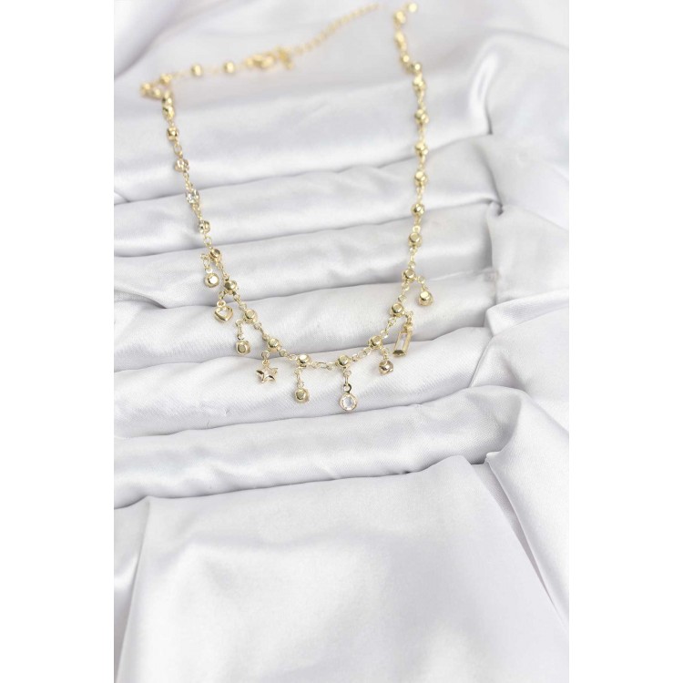316L Stainless Steel Chain Gold Color Necklace - TJ-BKO10784
