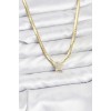 Gold-Colored Brass Star Zircon Stone Women's Necklace - TJ-BKO10793