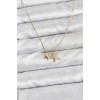 Gold-Colored Brass Minimal Star Design Women's Necklace - TJ-BKO10795