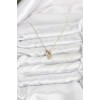 Gold-Colored Brass Minimal Butterfly Charm Women's Necklace - TJ-BKO10796