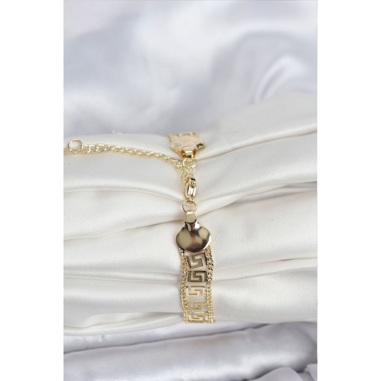 316L Steel Gold Color Labyrinth Model Women's Bracelet - TJ-BB8158