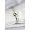 Gold-Colored Zircon Stone Women's Bracelet - TJ-BB8160