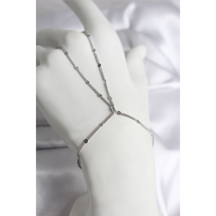 316L Steel Silver Color Segmented Crushed Chain Model Women's Shahmeran - TJ-SN727 316L Steel Silver Color Segmented Crushed Chain Model Women's Shahmeran - TJ-SN727