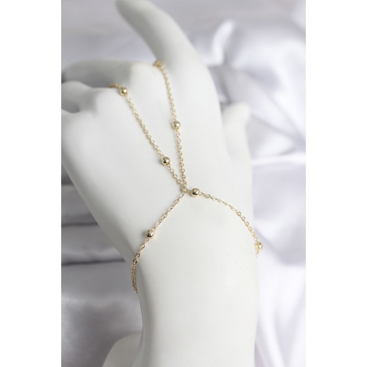 316L Steel Gold Color Bead Chain Model Women's Shahmeran - TJ-SN728 316L Steel Gold Color Bead Chain Model Women's Shahmeran - TJ-SN728