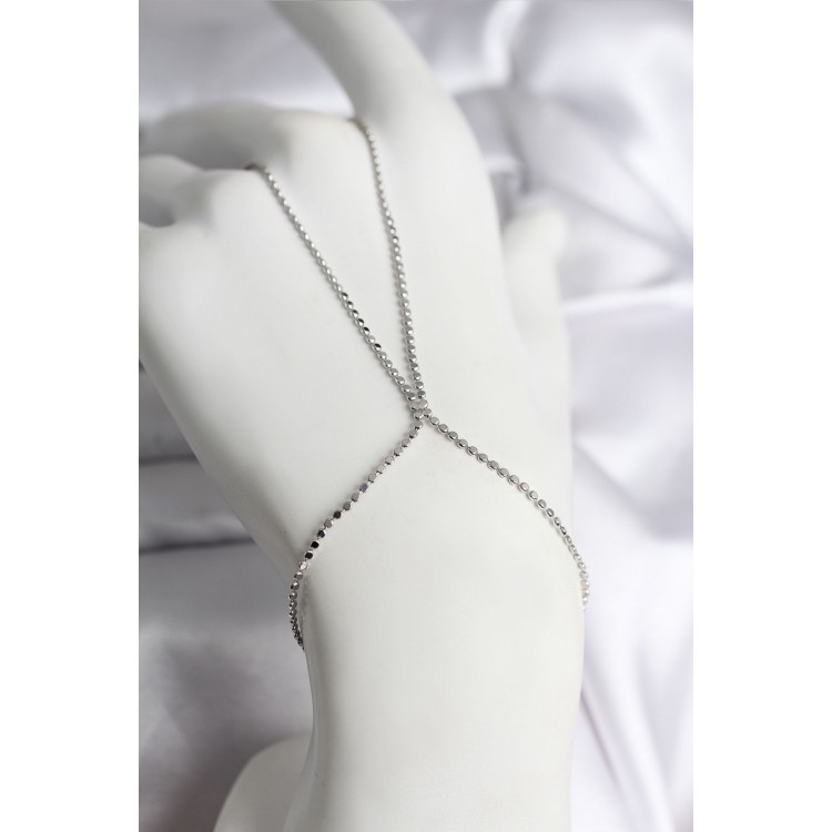 316L Stainless Steel Silver Color Crushed Chain Model Women's Shahmeran - TJ-SN731 316L Stainless Steel Silver Color Crushed Chain Model Women's Shahmeran - TJ-SN731