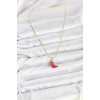 Gold-Plated Red Bell Pepper Model Women's Necklace - TJ-BKO10813