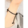OKAY (Good) Black Leather Cord Unisex Mood Bracelet - TJ-BB1983