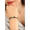 HOPE (Hopeful) Black Leather Cord Unisex Mood Bracelet - TJ-BB1985