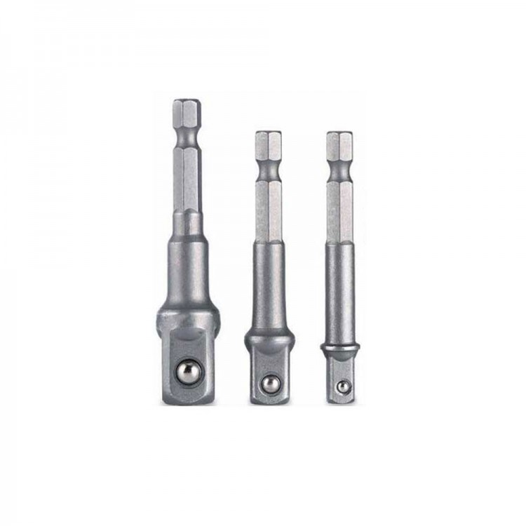Hex Plus Socket Adapter 3 Piece Set 1/4-3/8-1/2 MM DMX4712