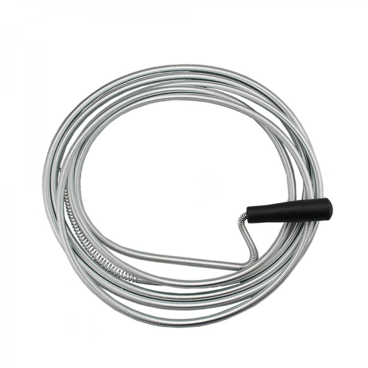 Drain Snake 8 M - Professional Spiral for Sink, Bathtub, and Shower Blockages