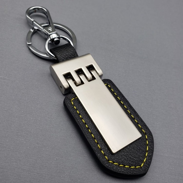 Leather Metal Keyring Leather Metal Keyring