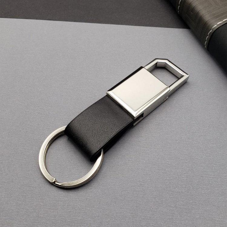 Black Silver Metal Keyring Black Silver Metal Keyring