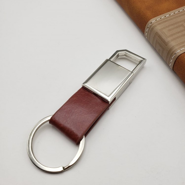 Metal Keyring Brown Metal Keyring Brown