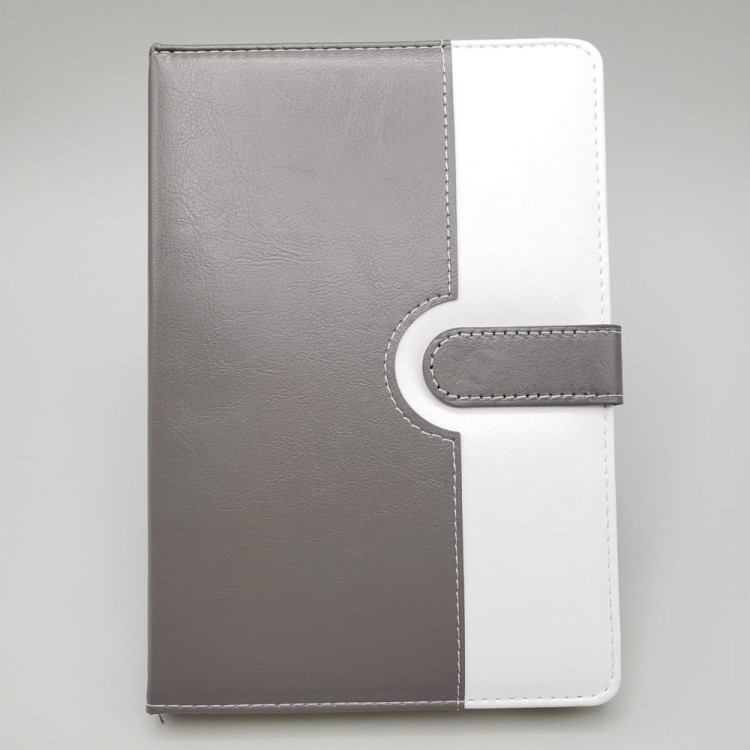 Gray Striped Thermal Leather Notebook Gray Striped Thermal Leather Notebook
