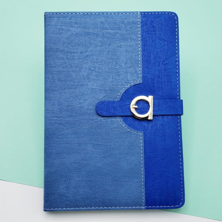Thermal Leather Notebook Blue