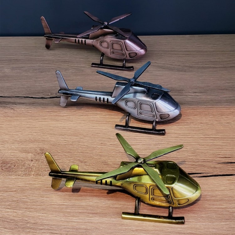 Decorative Metal Helicopter