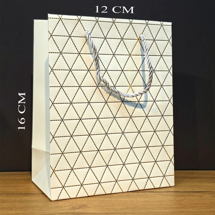 Mini White Gift Bag