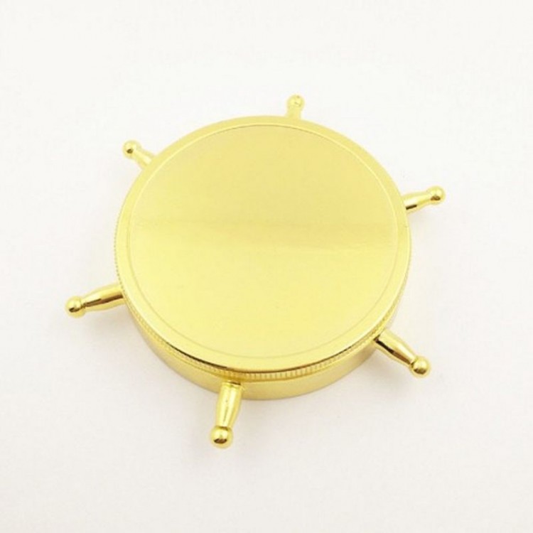 Aesthetic Design Rudder Model Brass Compass