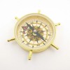Aesthetic Design Rudder Model Brass Compass
