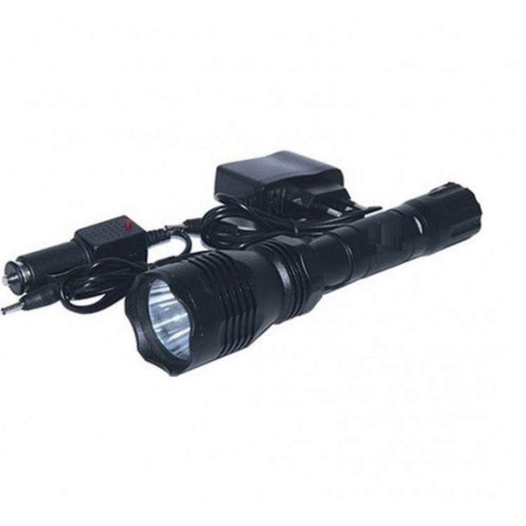 Aluminum Rechargeable Zoom Flashlight F-6055