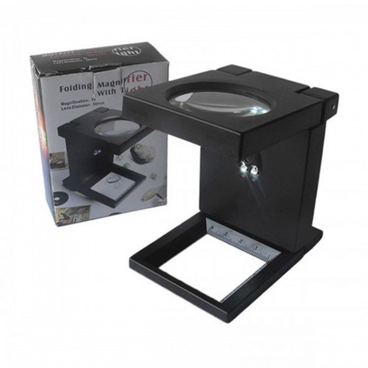 Foldable Plastic LED Lighted Test Device Magnifier 2.5X90Mm Foldable Plastic LED Lighted Test Device Magnifier 2.5X90Mm