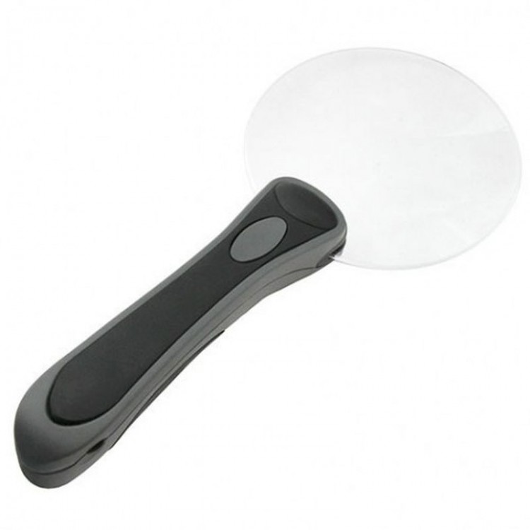 2 LED Lighted 2.5X-90Mm Reading Magnifier
