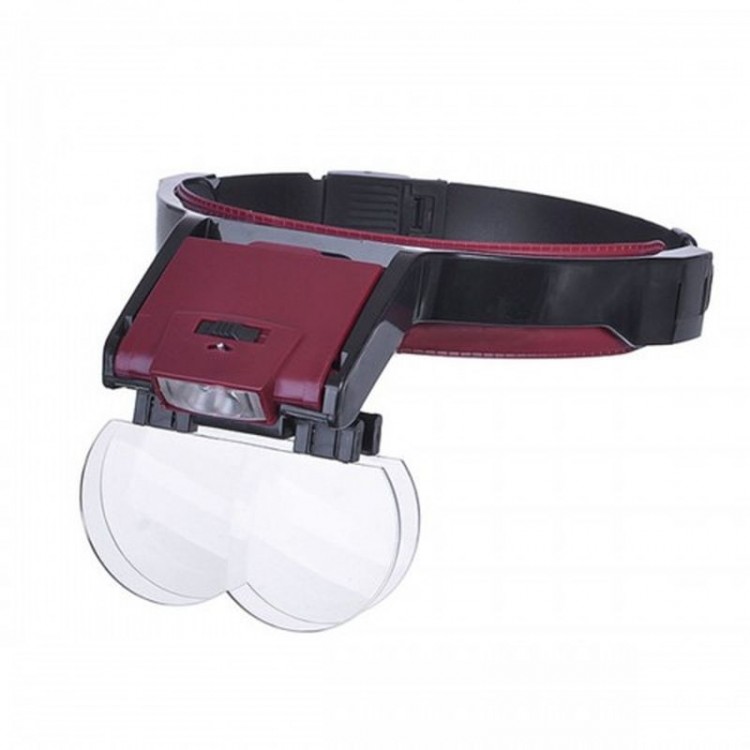 Lens-Mountable 4-Lens LED Hat Magnifier Lens-Mountable 4-Lens LED Hat Magnifier