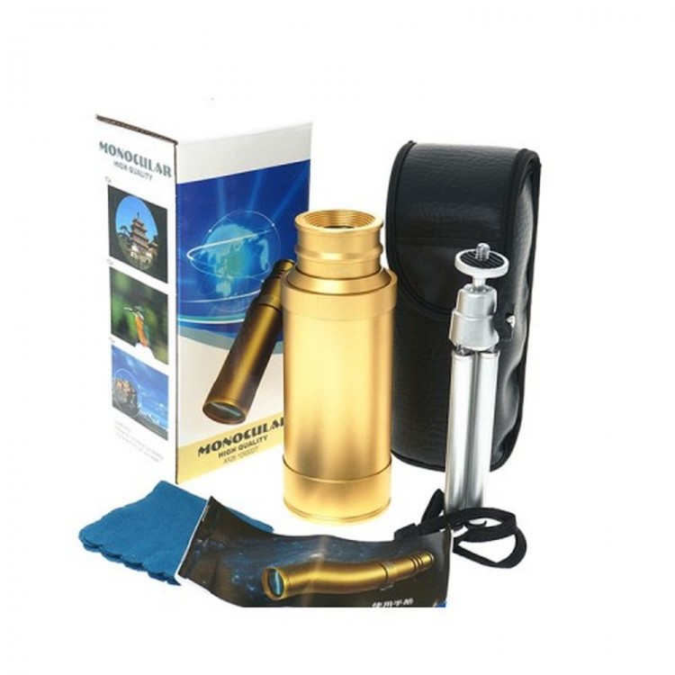 50X50 Panda Metal Body Single-Eye Large Lens Pirate Binoculars Gold 50X50 Panda Metal Body Single-Eye Large Lens Pirate Binoculars Gold