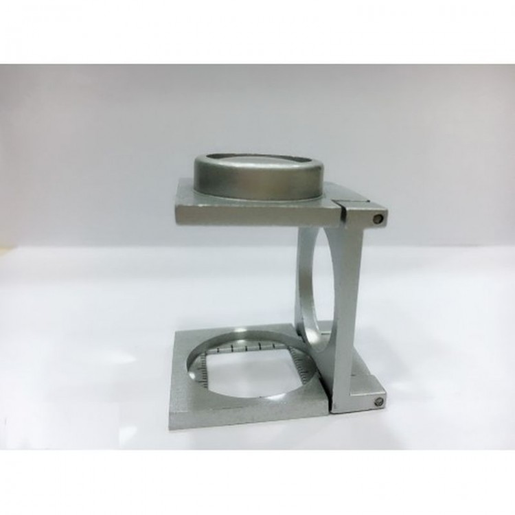 20 mm Magnifying Glass Weaving Magnifier Full Steel Foldable Th9007A