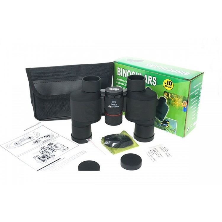 10X30   Blue Lens Rubber-Coated Camping Binoculars