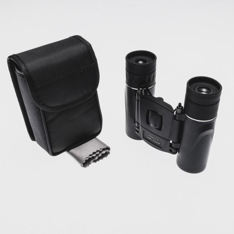 20x21 Pocket-Sized Rubber-Coated Mini Binoculars 1000m/46m NK