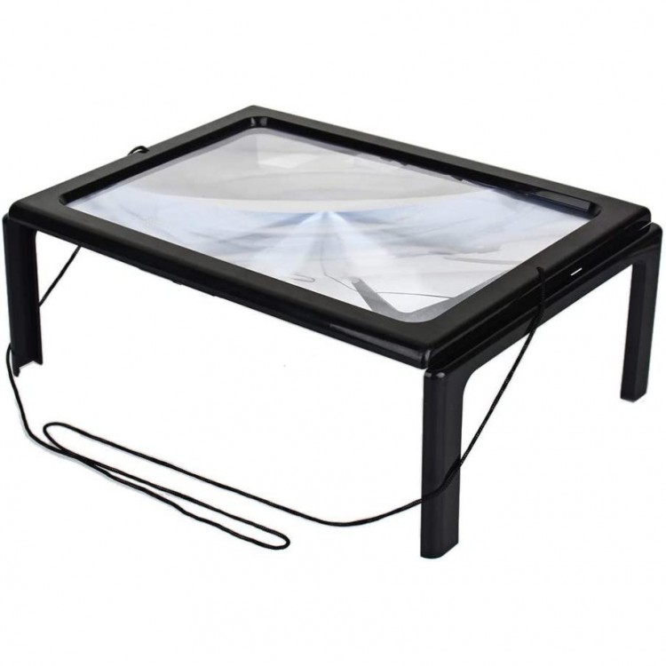 A4 Size Desk Type Illuminated Reading Magnifier For Elderly Th-275205B