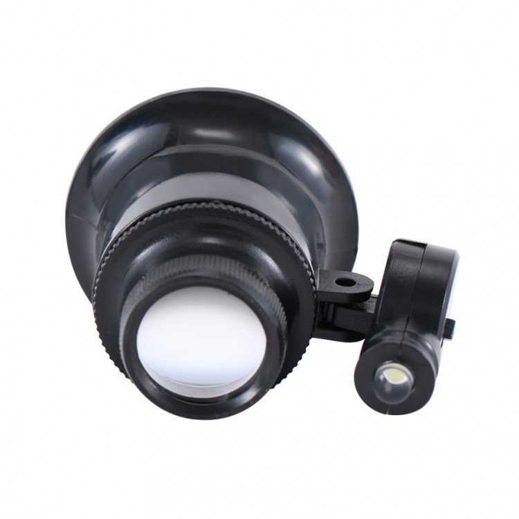 20X Magnification Optical Lighted Eye Magnifier With Glass Lens For Watch Jewelry Repair Mg13B-9A