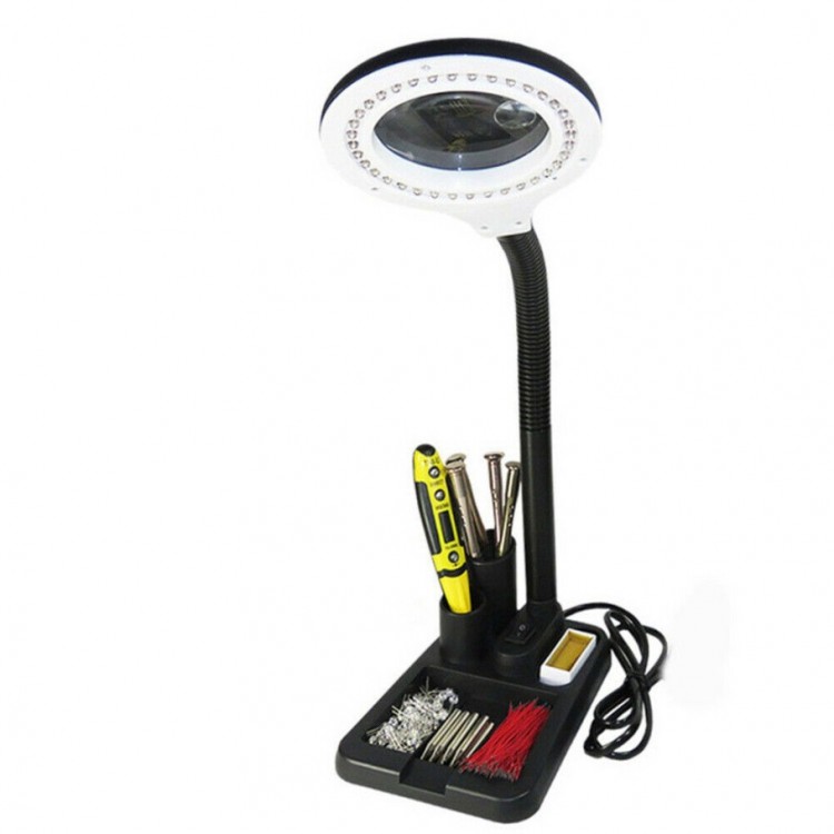 Flexible 5X /10X 40 Led Illuminated Magnifier - Reading Lamp Magnifier - Study Soldering Table Lamp A808 Flexible 5X /10X 40 Led Illuminated Magnifier - Reading Lamp Magnifier - Study Soldering Table Lamp A808