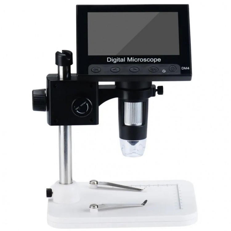 1000 X 2.0MP USB Digital Electronic Microscope 8 LCD Screen VGA Magnifier DM4-S
