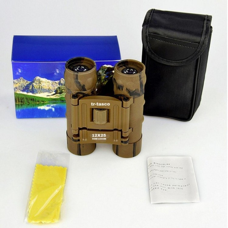 12X25 El Dürbünü 1000M/56M - Geniş Görüş Alanlı Kamuflaj 12X25 El Dürbünü 1000M/56M - Geniş Görüş Alanlı Kamuflaj