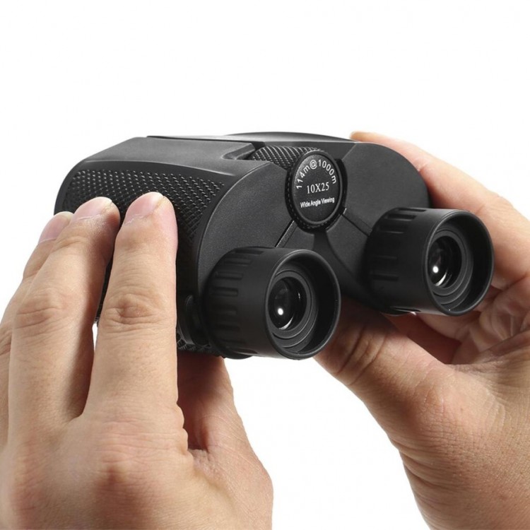 10x25 Compact Binoculars High Power Open Sports Pocket Scope Concert Travel Gift for Children
