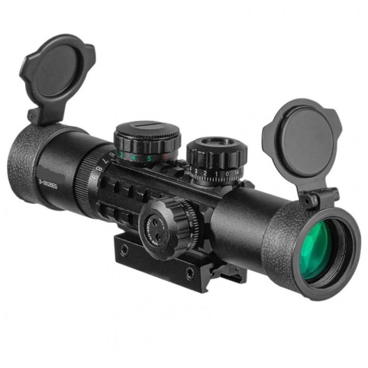 Rail-Mounted Binoculars with Dual Illuminators C3-9X26 EG 11 mm / 22 mm