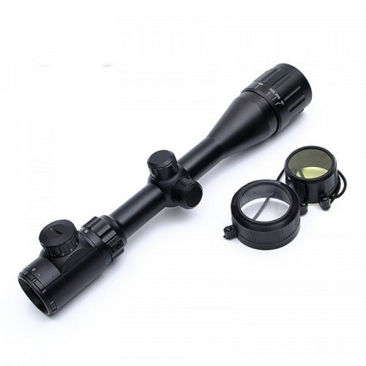 4-12x40 Aoeg Binoculars Mil Dot Red - Green Lens Protector