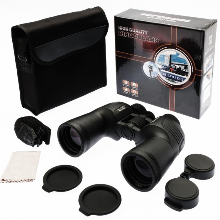 Mentch 7X50 Wa Waterproof Binoculars Wide Front Eyepiece 1000M/56M Black Mentch 7X50 Wa Waterproof Binoculars Wide Front Eyepiece 1000M/56M Black