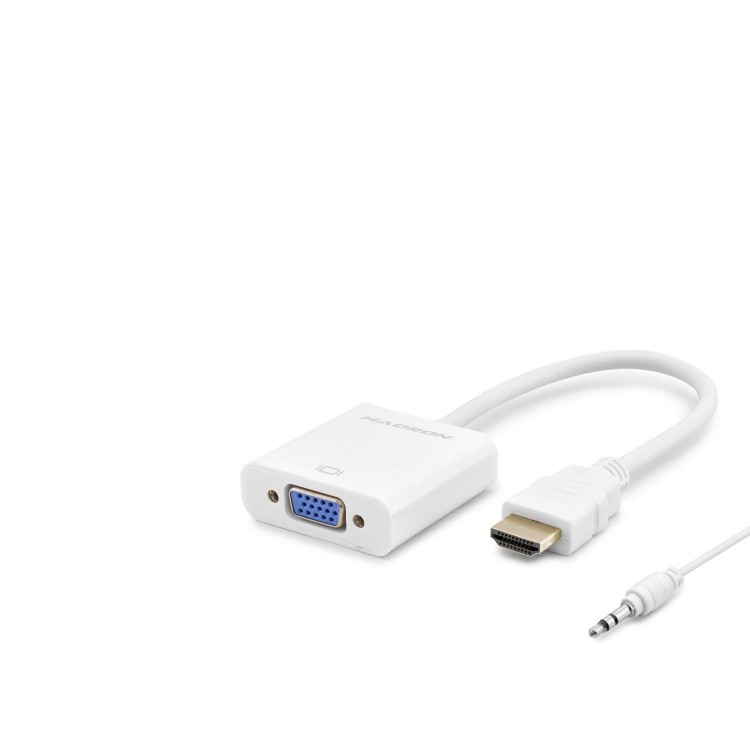 HDMI to VGA Converter 1080P + Audio White HDX2019