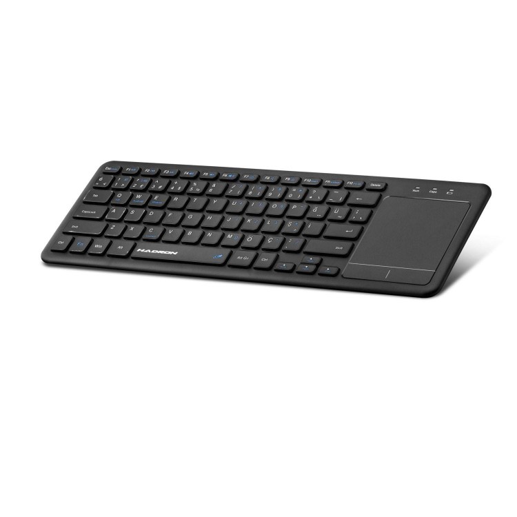 Bluetooth + Wireless Keyboard + Touch Pad Q Black HDX2505