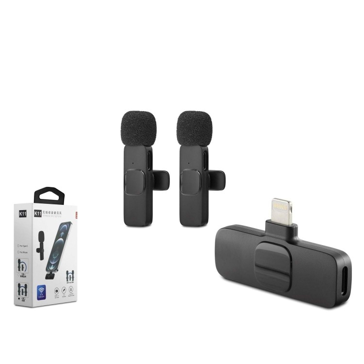 Wireless Dual Microphone Lightning Black HDX2784
