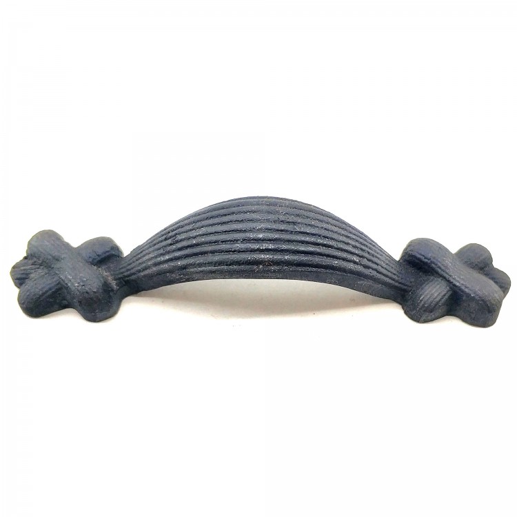 Antika Tarz Dekoratif Pirinç Örgü Mobilya Kulbu - 22x120 mm, Oksit Antika Tarz Dekoratif Pirinç Örgü Mobilya Kulbu - 22x120 mm, Oksit