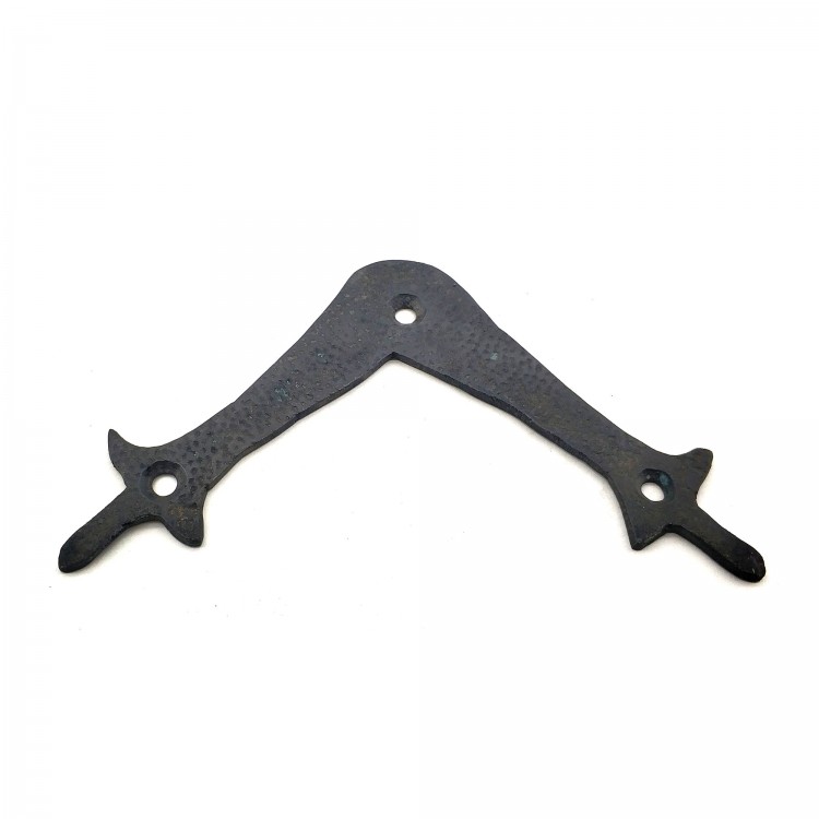 Antique Style Decorative Brass Lily Square - Top, 107x107 mm, Oxidized