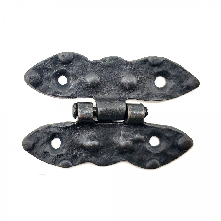 Antika Tarz Dekoratif Pirinç Bodur Menteşe - 75x50 mm, Oksit