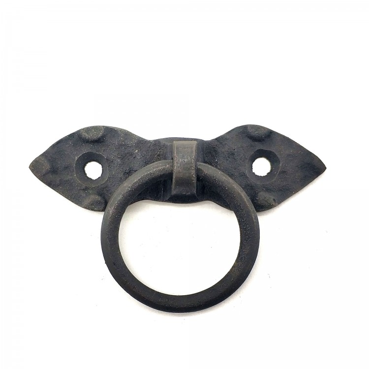 Antika Tarz Dekoratif Pirinç Yaprak Mobilya Kulbu, Kapı Kilit Halkası - 80 mm, Oksit Antika Tarz Dekoratif Pirinç Yaprak Mobilya Kulbu, Kapı Kilit Halkası - 80 mm, Oksit